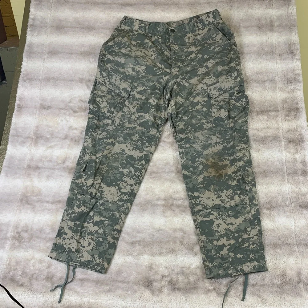 US‎ Army ACU Digital Camo Combat Pants Military Ripstop Cargo Trousers Tacti
